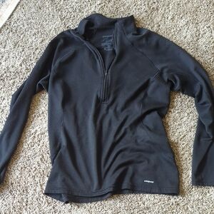Patagonia Women's Black 1/4 Zip-Up Sweater